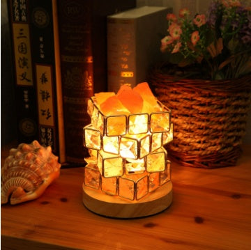 Himalayan crystal salt lamp by Alunorix