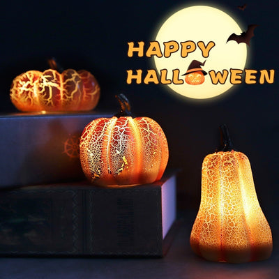 New Halloween Pumpkin Lantern Simulation Pumpkin LED Candle Lamp