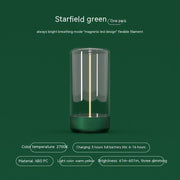 New LED Light Type-c Rechargeable Portable Night Light With High Transparency And Anti Drop Creative Atmosphere Light by Alunorix