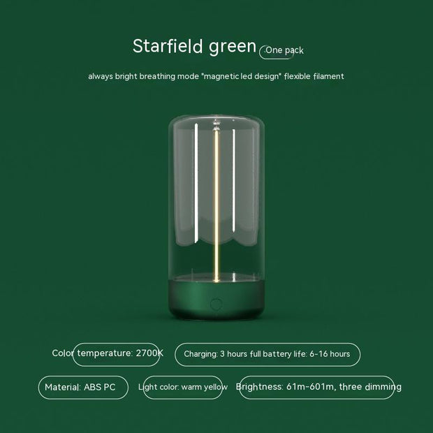 New LED Light Type-c Rechargeable Portable Night Light With High Transparency And Anti Drop Creative Atmosphere Light by Alunorix