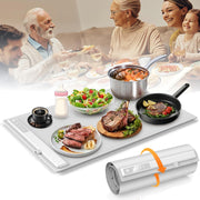 Food Warming Mat,Electric Warming Tray For Food,Foldable Warming Mat For Buffets Party And Daily Use,Silicone Heating Pad With 3 Temp Settings,Kitchen Gadgets Portable Hotplate by Alunorix