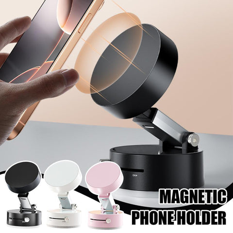 Universal vacuum magnetic phone holder by Alunorix
