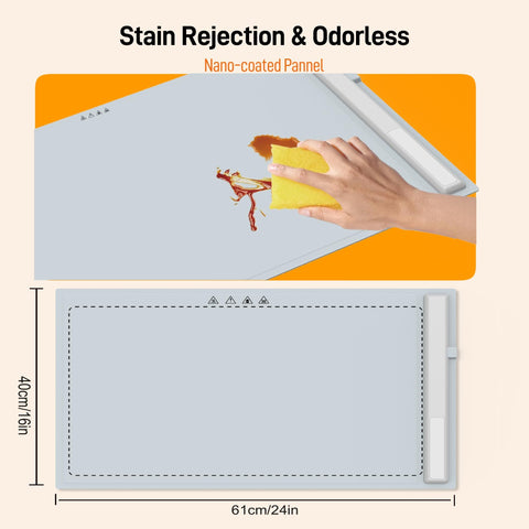 Food Warming Mat,Electric Warming Tray For Food,Foldable Warming Mat For Buffets Party And Daily Use,Silicone Heating Pad With 3 Temp Settings,Kitchen Gadgets Portable Hotplate by Alunorix