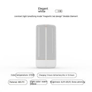 New LED Light Type-c Rechargeable Portable Night Light With High Transparency And Anti Drop Creative Atmosphere Light by Alunorix