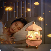 Night Light Projector Kids Nursery Children Room Space Rotation  Rechargeable Led Night Lamp 12 Films by Alunorix