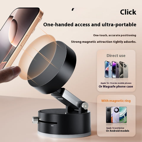 Universal vacuum magnetic phone holder by Alunorix