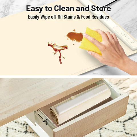 Food Warming Mat,Electric Warming Tray For Food,Foldable Warming Mat For Buffets Party And Daily Use,Silicone Heating Pad With 3 Temp Settings,Kitchen Gadgets Portable Hotplate by Alunorix